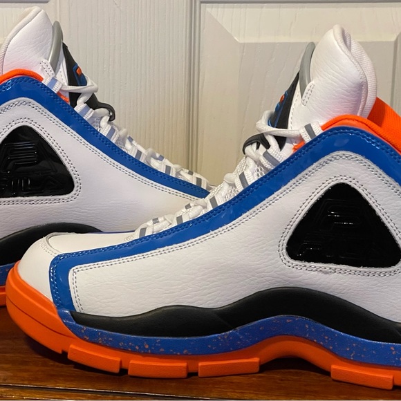 FILA Grant Hill 2 Basketball Shoes White /Blue/ Orange NY Men’s Sz 10 & 11.5 NEW - Picture 6 of 10
